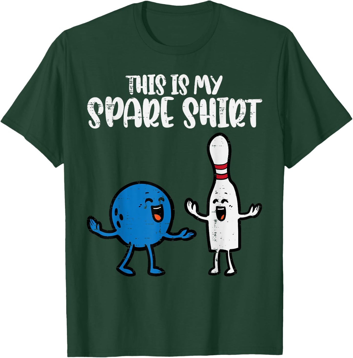 Bowling This Is My Spare Shirt Bowler Kids Boys Girl Toddler T-Shirt - T-Shirt | Forest