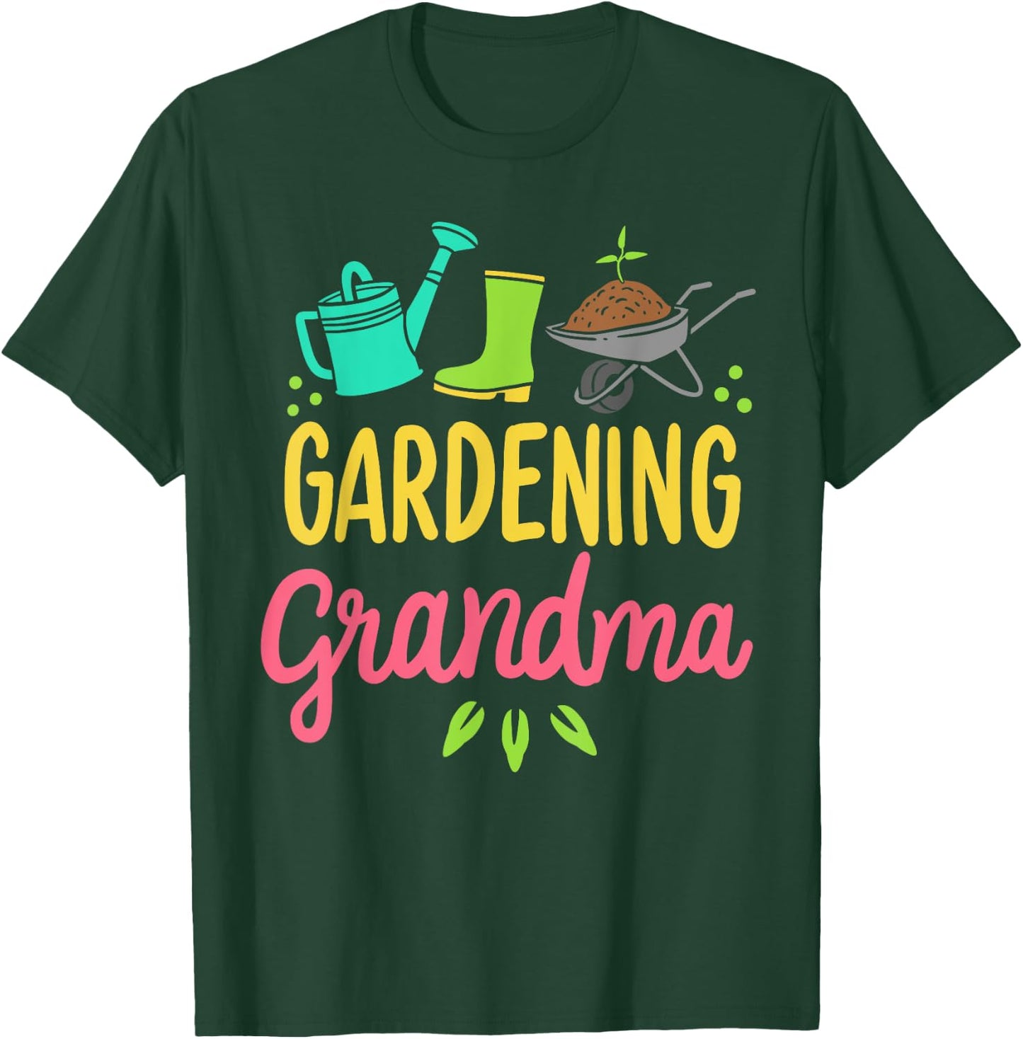 Cute Gardening Grandma Gift Funny Vegetable Garden Gardener T-Shirt - T-Shirt | Forest