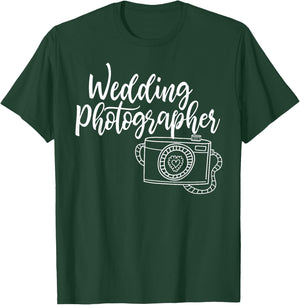 Cute Wedding Photographer - Bridal Photography Design T-Shirt - T-Shirt | Forest