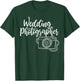 Cute Wedding Photographer - Bridal Photography Design T-Shirt - T-Shirt | Forest