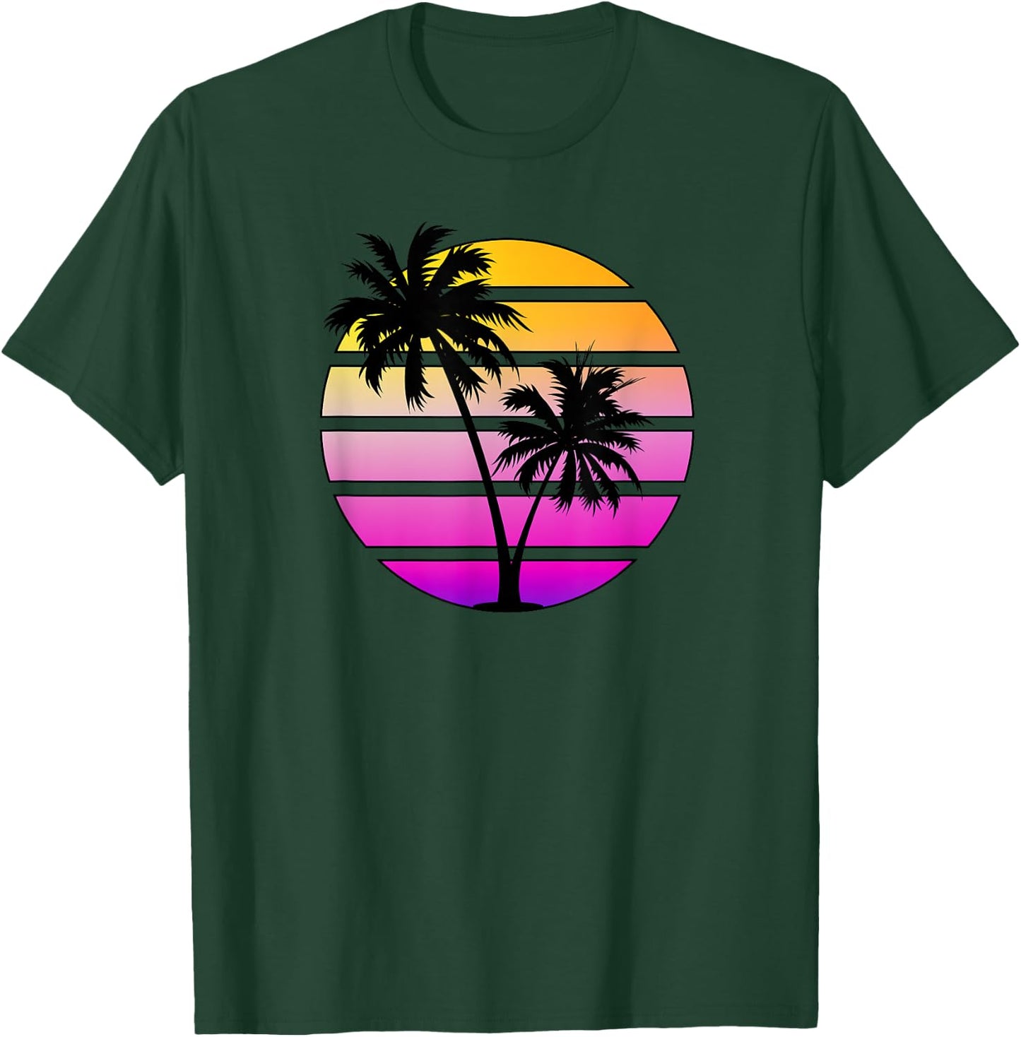Synthwave Sunset Shirt T-Shirt - T-Shirt | Forest