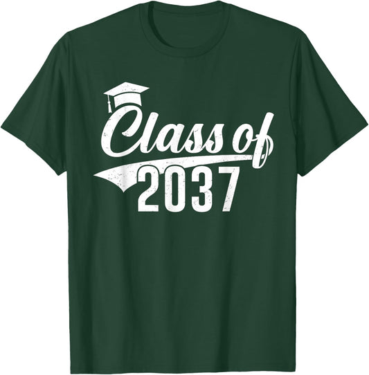 Class of 2037 Grow With Me Kindergarten K-12 Class of 2037 T-Shirt - T-Shirt | Forest
