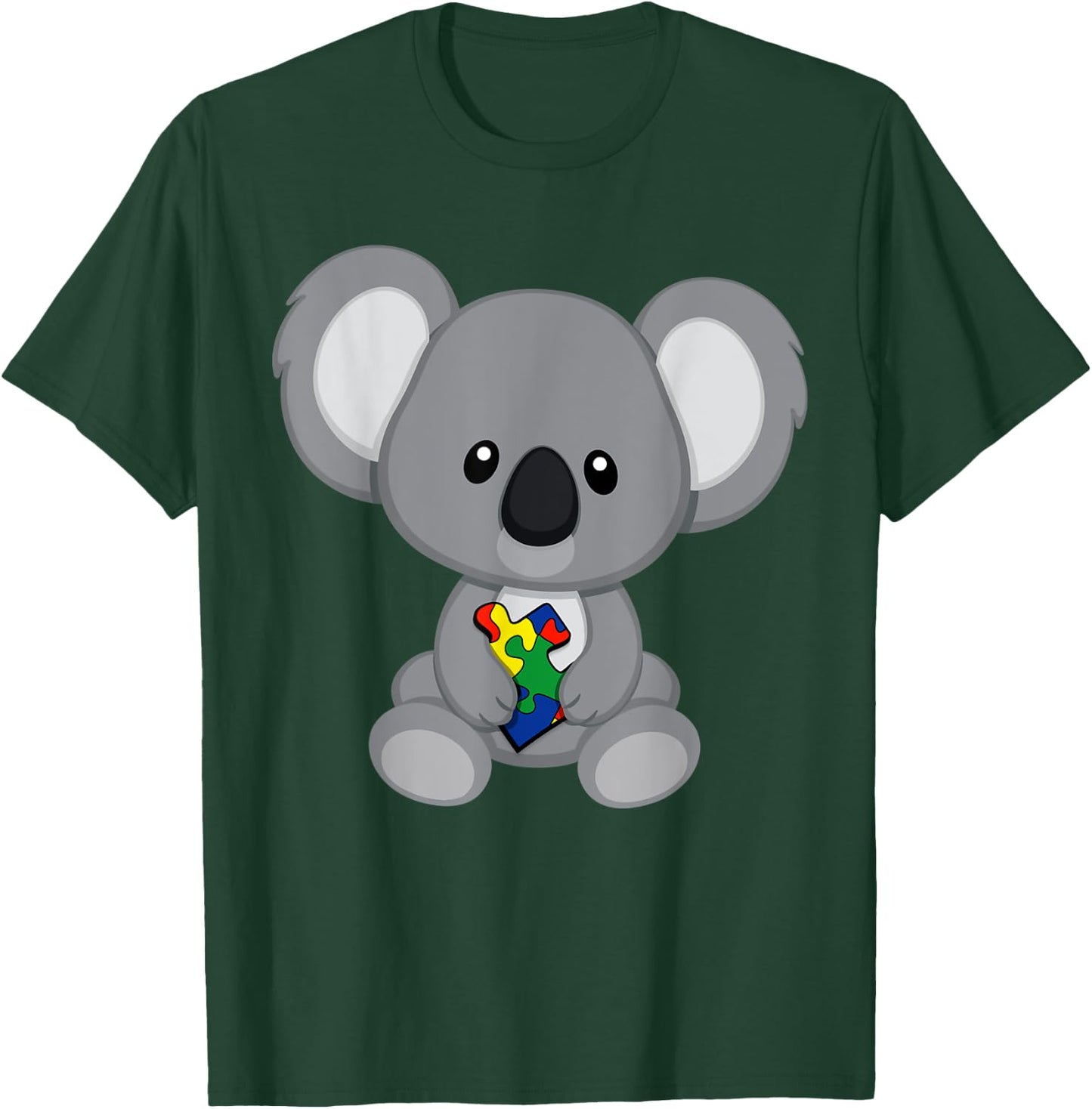 Koala Bear Autism Awareness T-Shirt - T-Shirt | Forest
