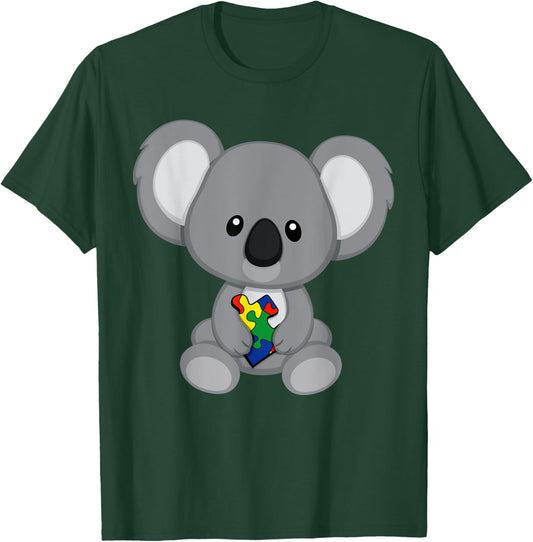 Koala Bear Autism Awareness T-Shirt - T-Shirt | Forest