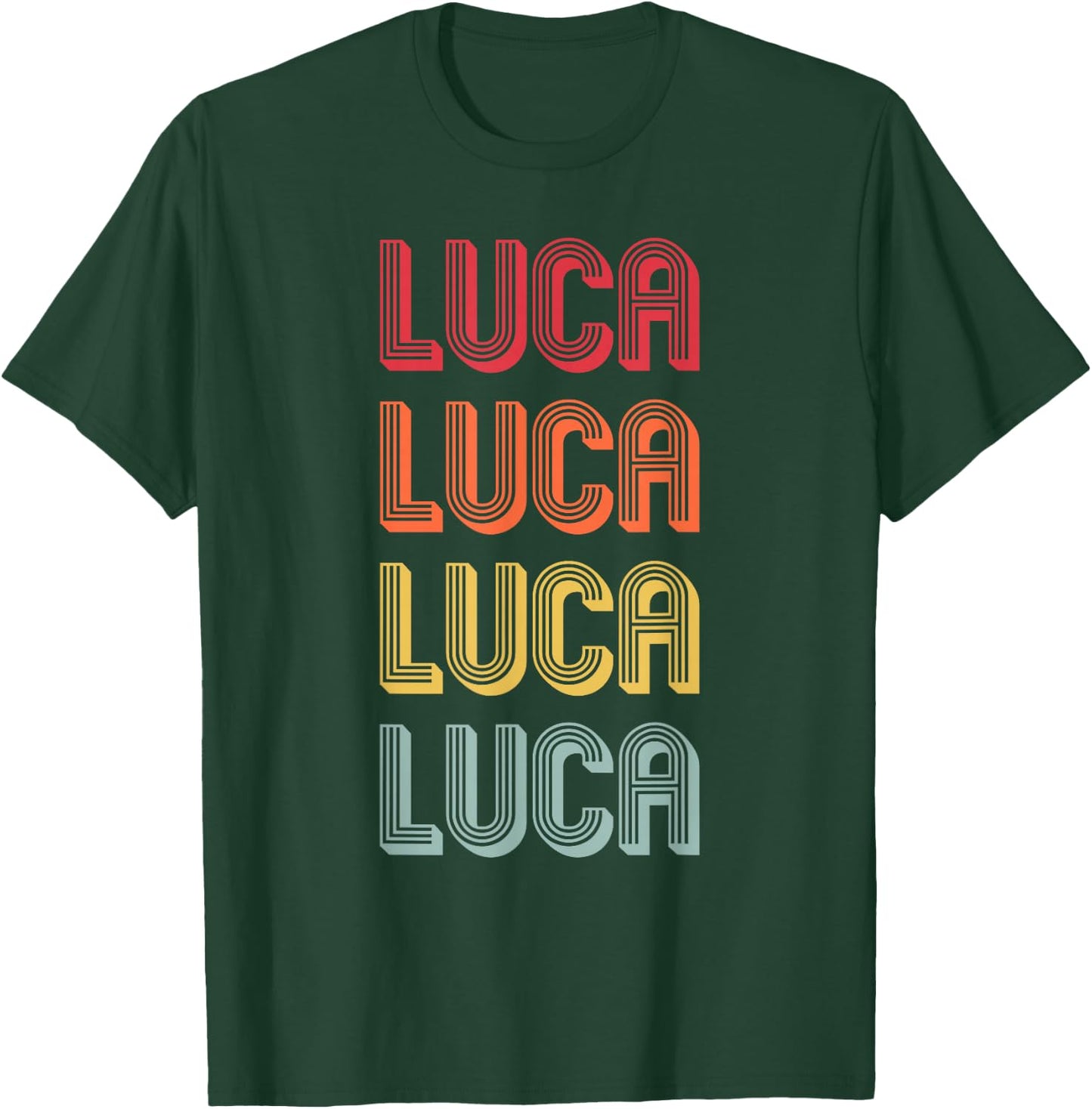 Luca Gift Name Personalized Funny Retro Vintage Birthday T-Shirt - T-Shirt | Forest