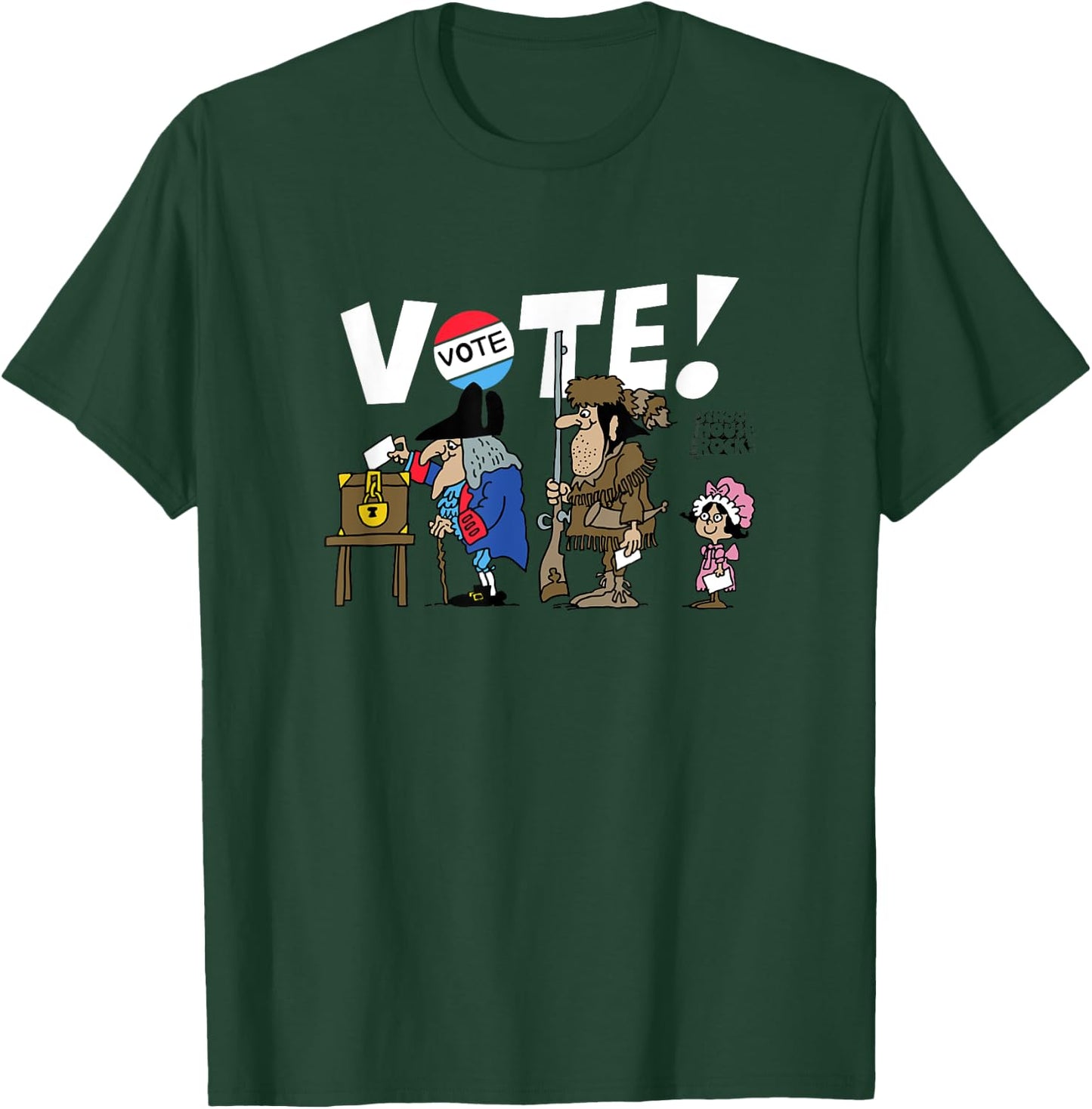 Ripple Junction x Schoolhouse Rock Voting Booth T-Shirt - T-Shirt | Forest