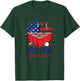 Beer Pong USA Flag Team | Patriotic Drinking Game Gift T-Shirt - T-Shirt | Forest