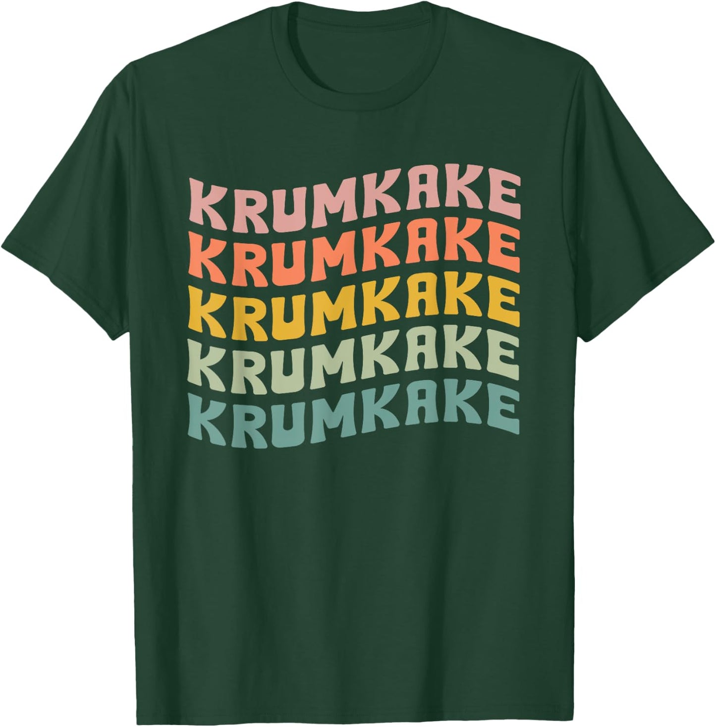Krumkake Typeset Apparel Scandinavian Waffer Lovers T-Shirt - T-Shirt | Forest