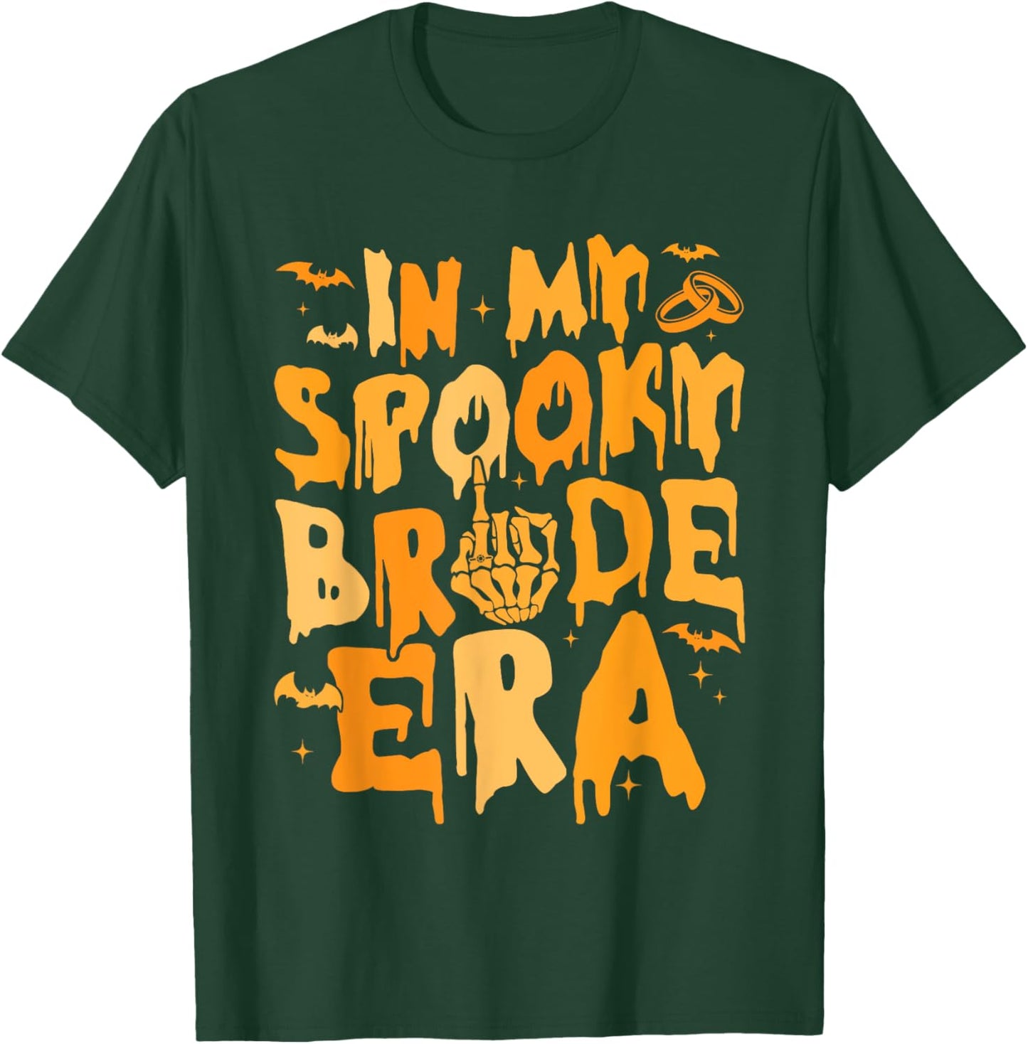 Funny In My Spooky Bride Era Halloween Wedding Spooky Season T-Shirt - T-Shirt | Forest
