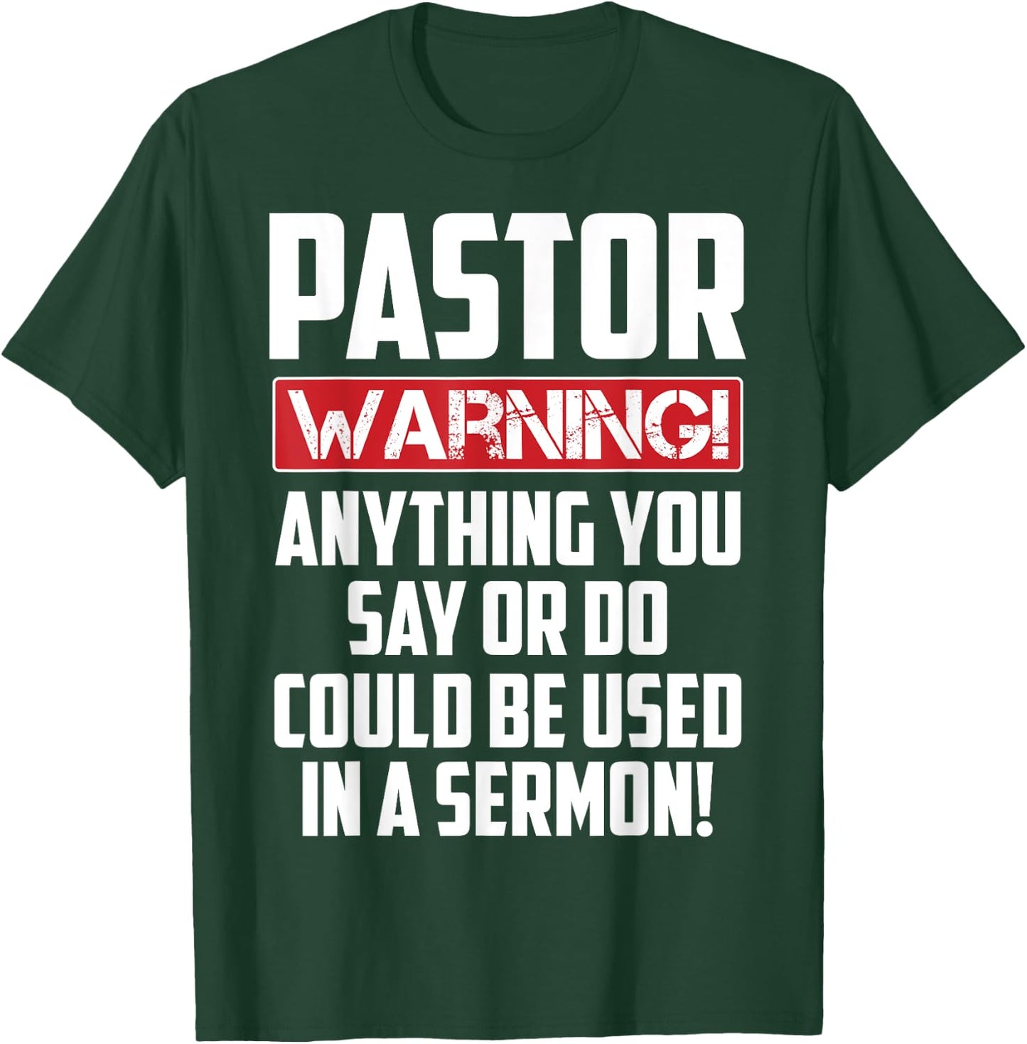 Funny Pastor Gift Religious Preachers Men Women Church T-Shirt - T-Shirt | Forest