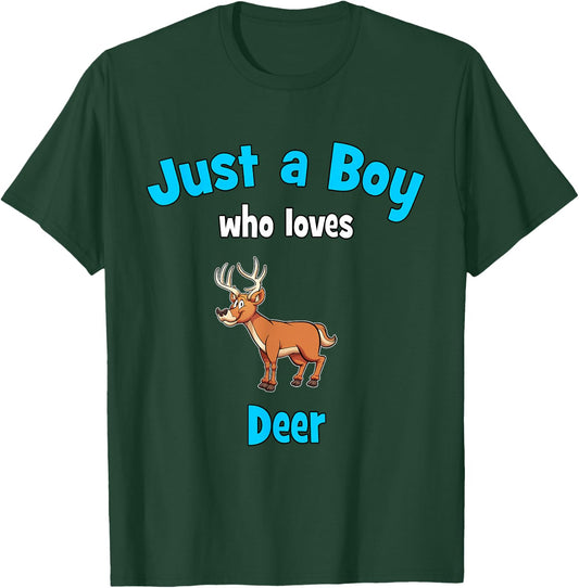Stag Shirt for Boys | Children's Deer T-Shirt - T-Shirt | Forest