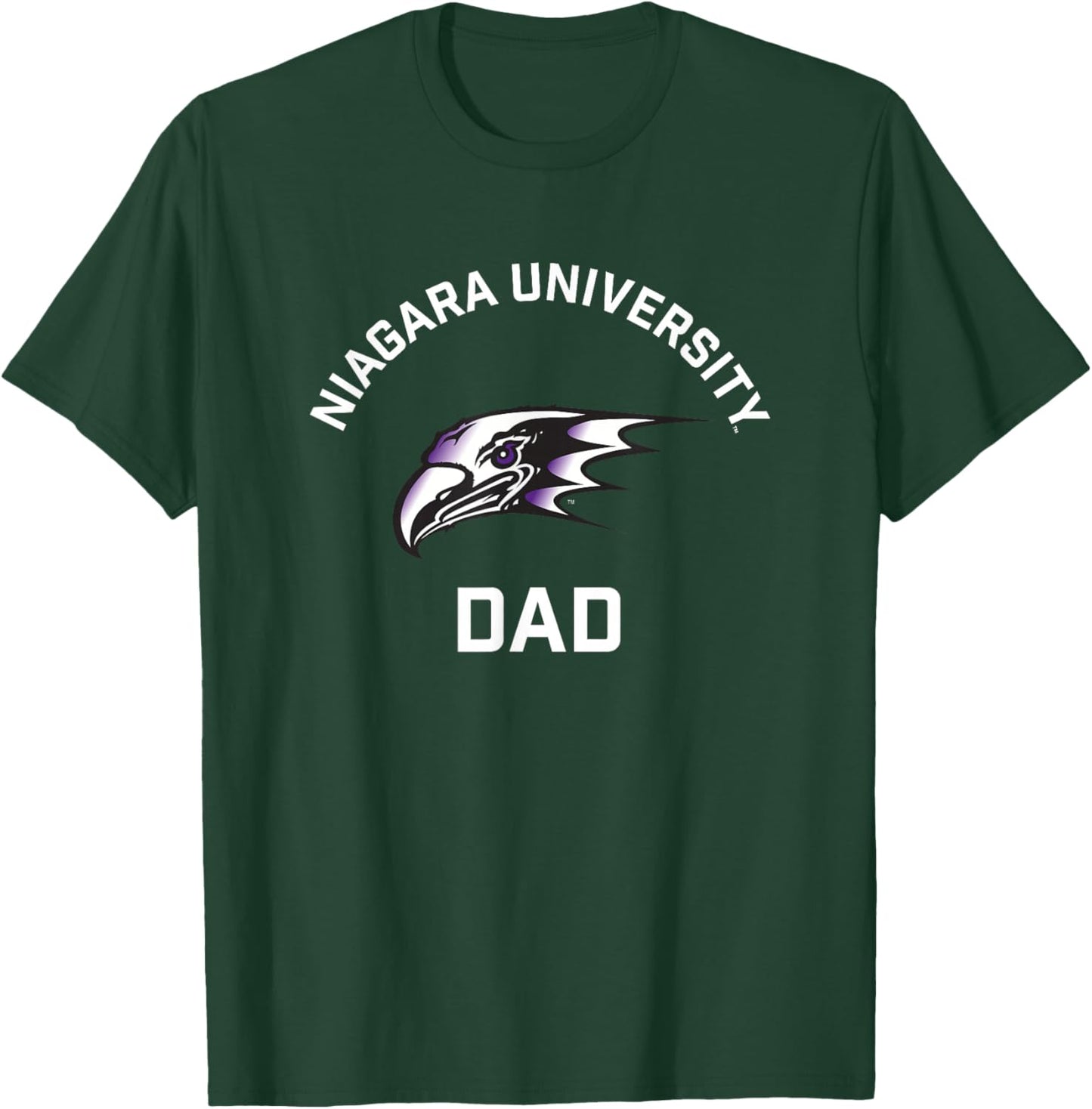 Niagara University Purple Eagles Arched Dad T-Shirt - T-Shirt | Forest