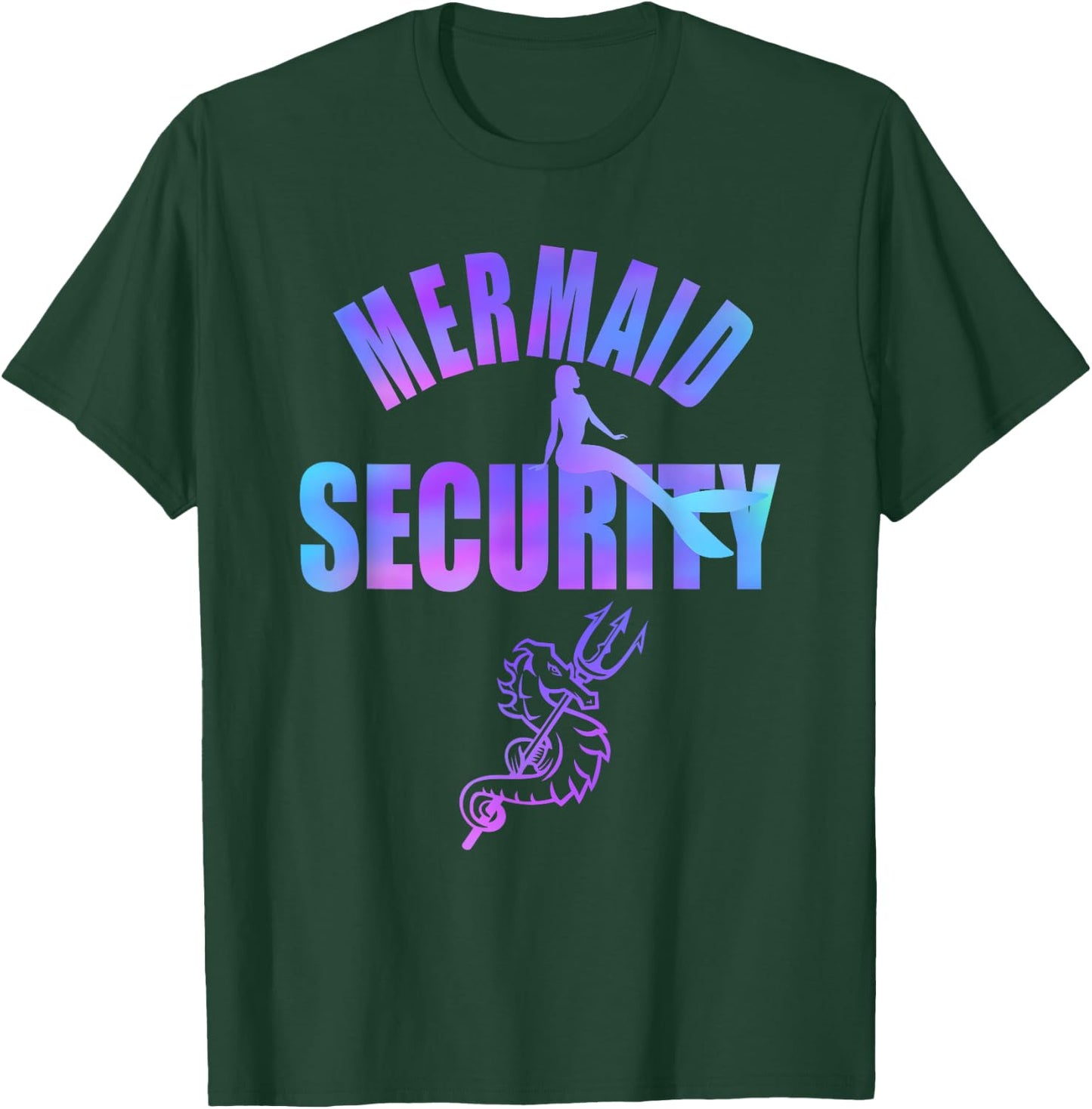 Mermaid Security Merdad Mermen Mermaid Dad Squad T-Shirt - T-Shirt | Forest