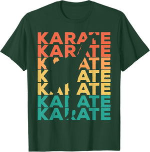 Retro Vintage Karate Gift Karateka Small T-Shirt - T-Shirt | Forest