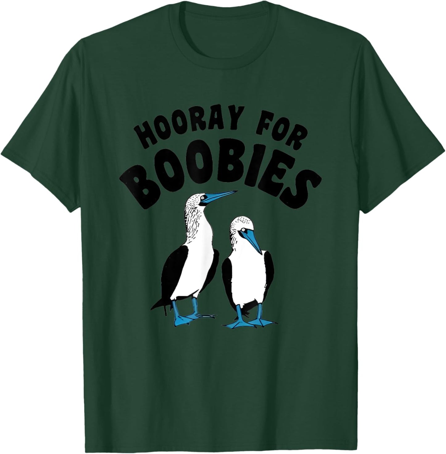 Hooray For Boobies Funny Women T-Shirt - T-Shirt | Forest