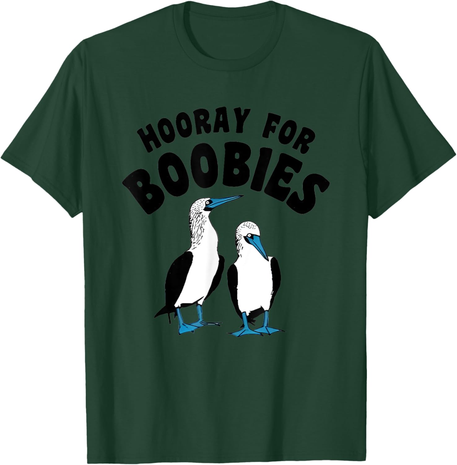 Hooray For Boobies Funny Women T-Shirt - T-Shirt | Forest