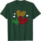 Pattern leopard hearts women's Valentine's Day gift T-Shirt - T-Shirt | Forest