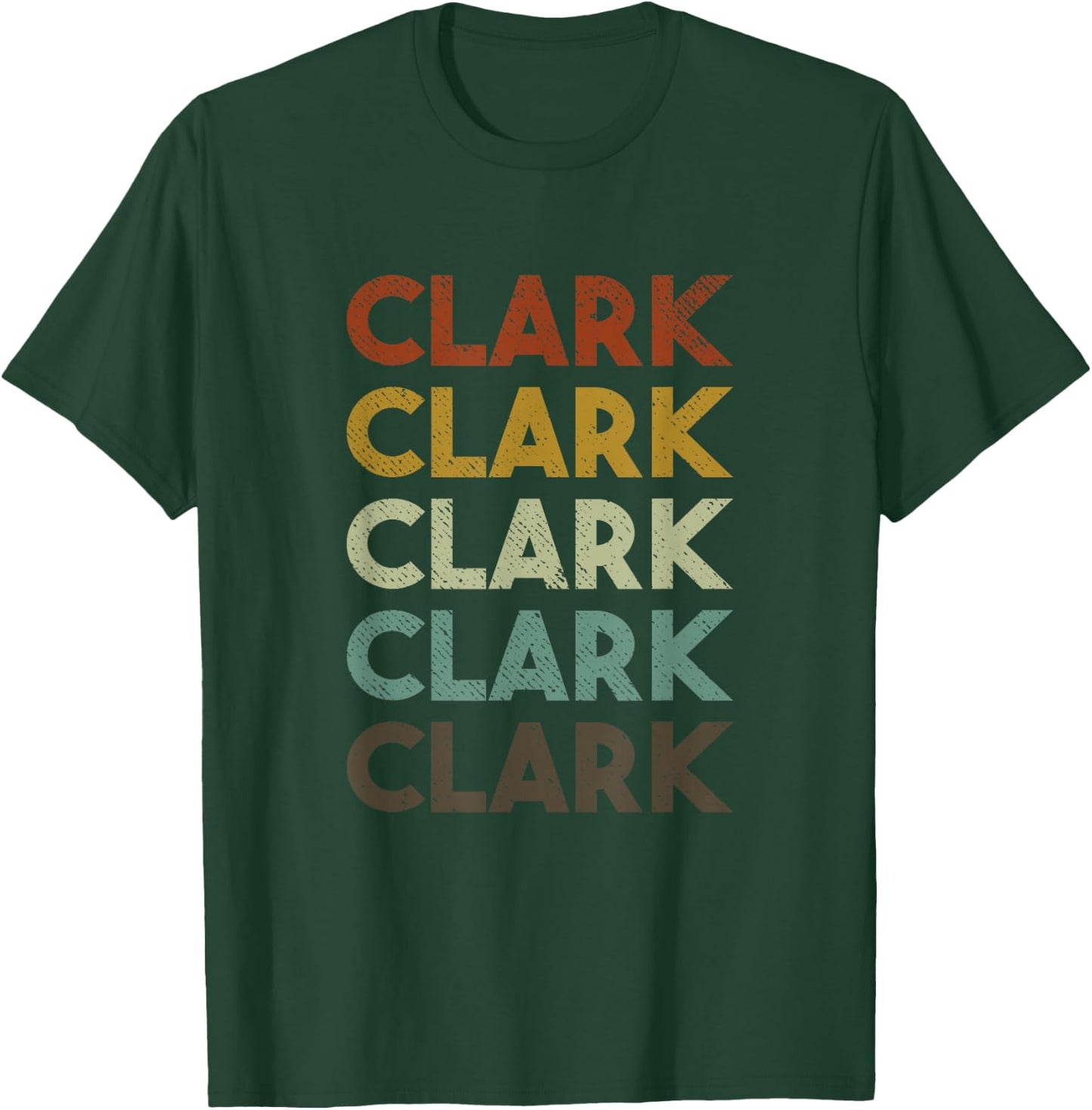 Retro Clark Vintage 80s Style T-Shirt - T-Shirt | Forest