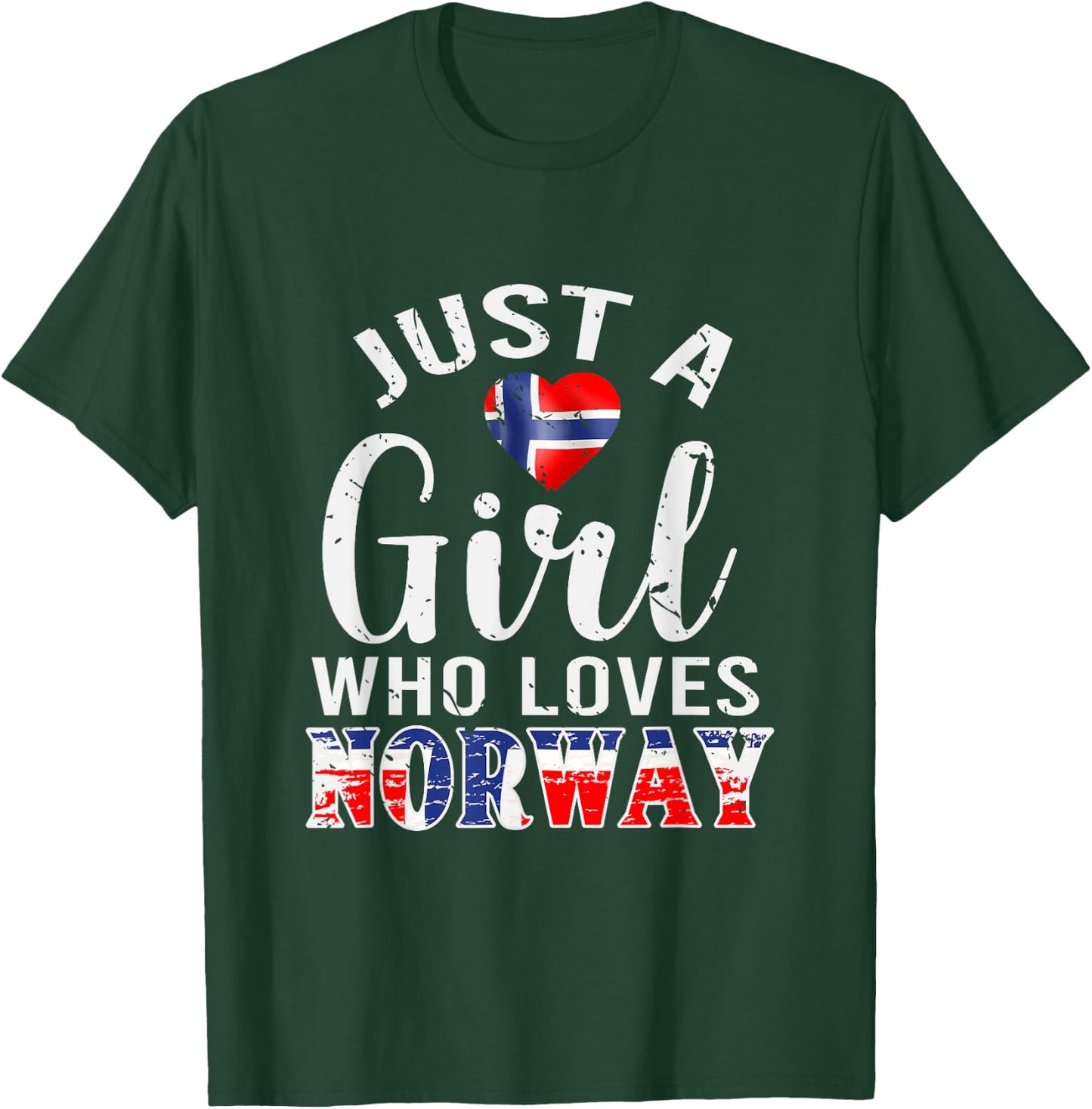 Norway Lover Norwegian Women Girls Gift Norway T-Shirt - T-Shirt | Forest