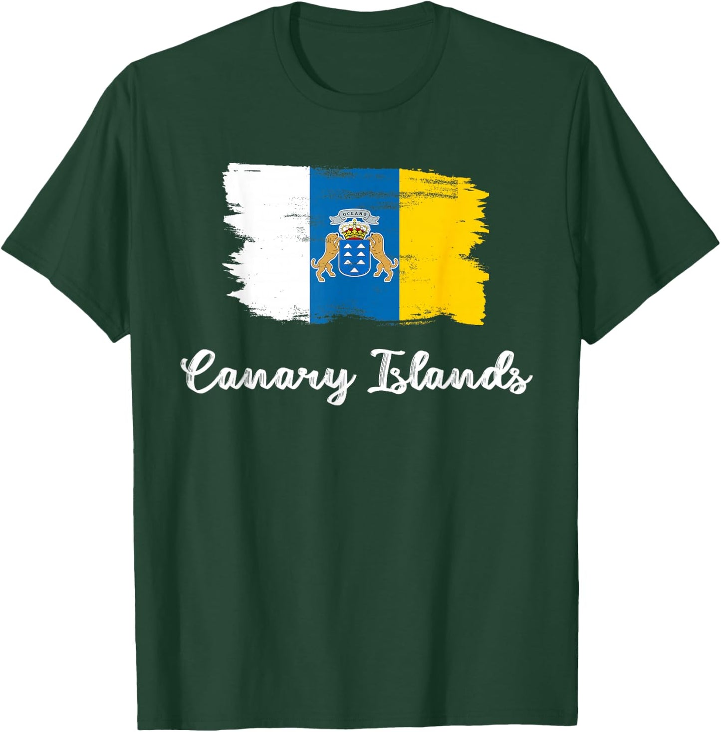 Canary Islands Flag And Canarian History Map , Women T-Shirt - T-Shirt | Forest
