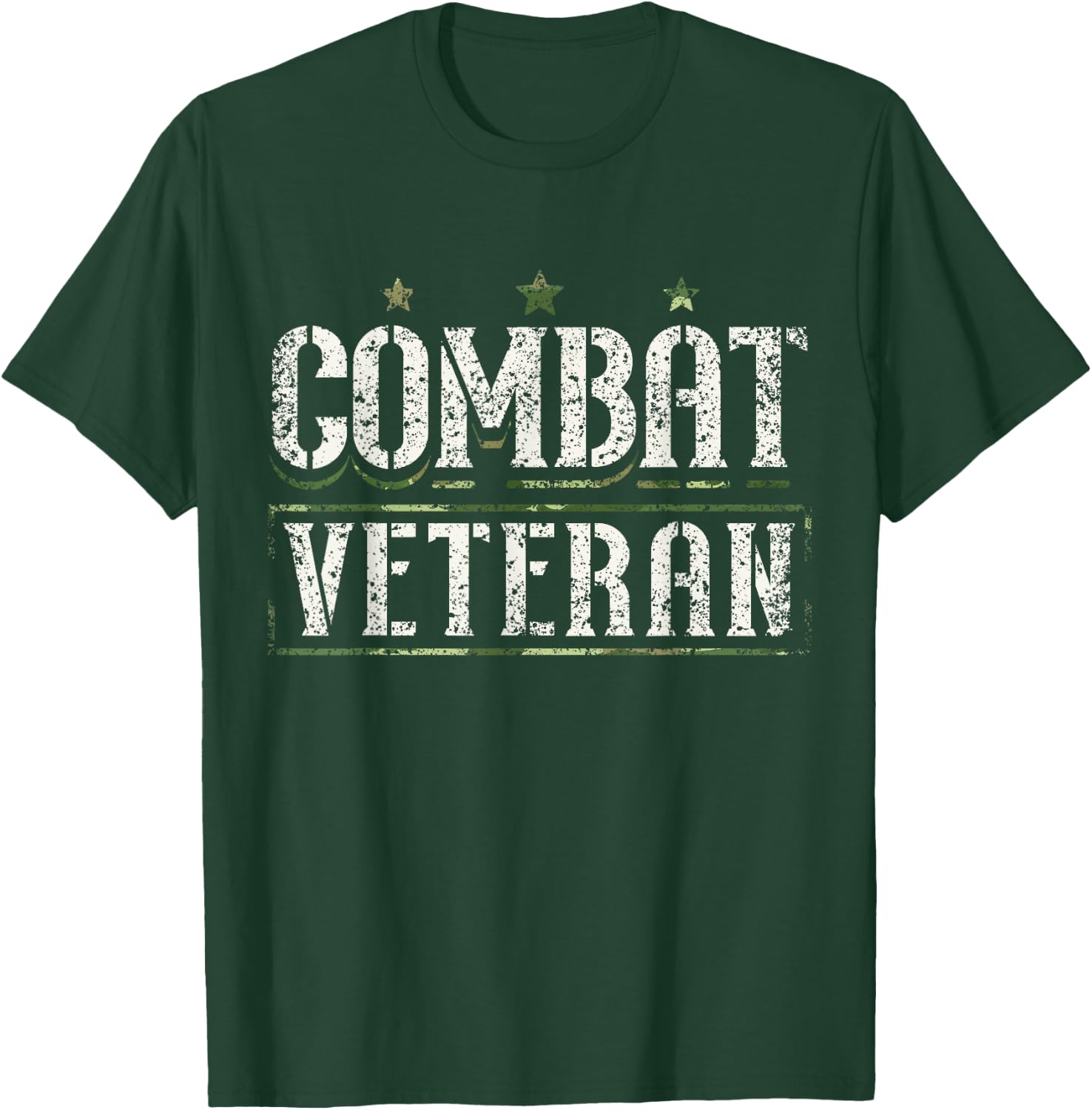 Combat Veteran Veterans Veteran's Day Combat Veteran T-Shirt - T-Shirt | Forest