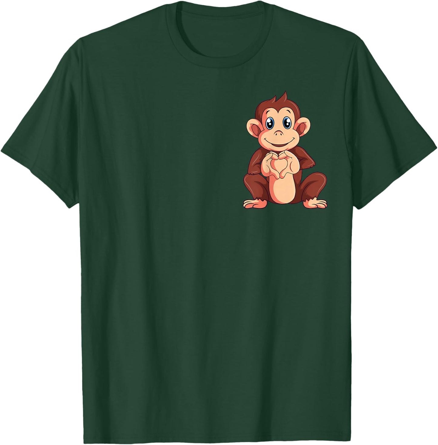 Monkey Lover Boys Girls Kids Women T-Shirt - T-Shirt | Forest