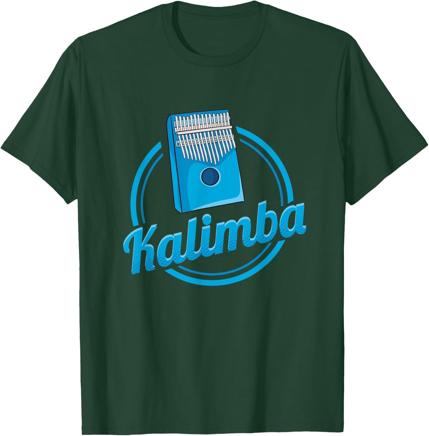 Blue Idiophone Design for Kalimba Players T-Shirt - T-Shirt | Forest