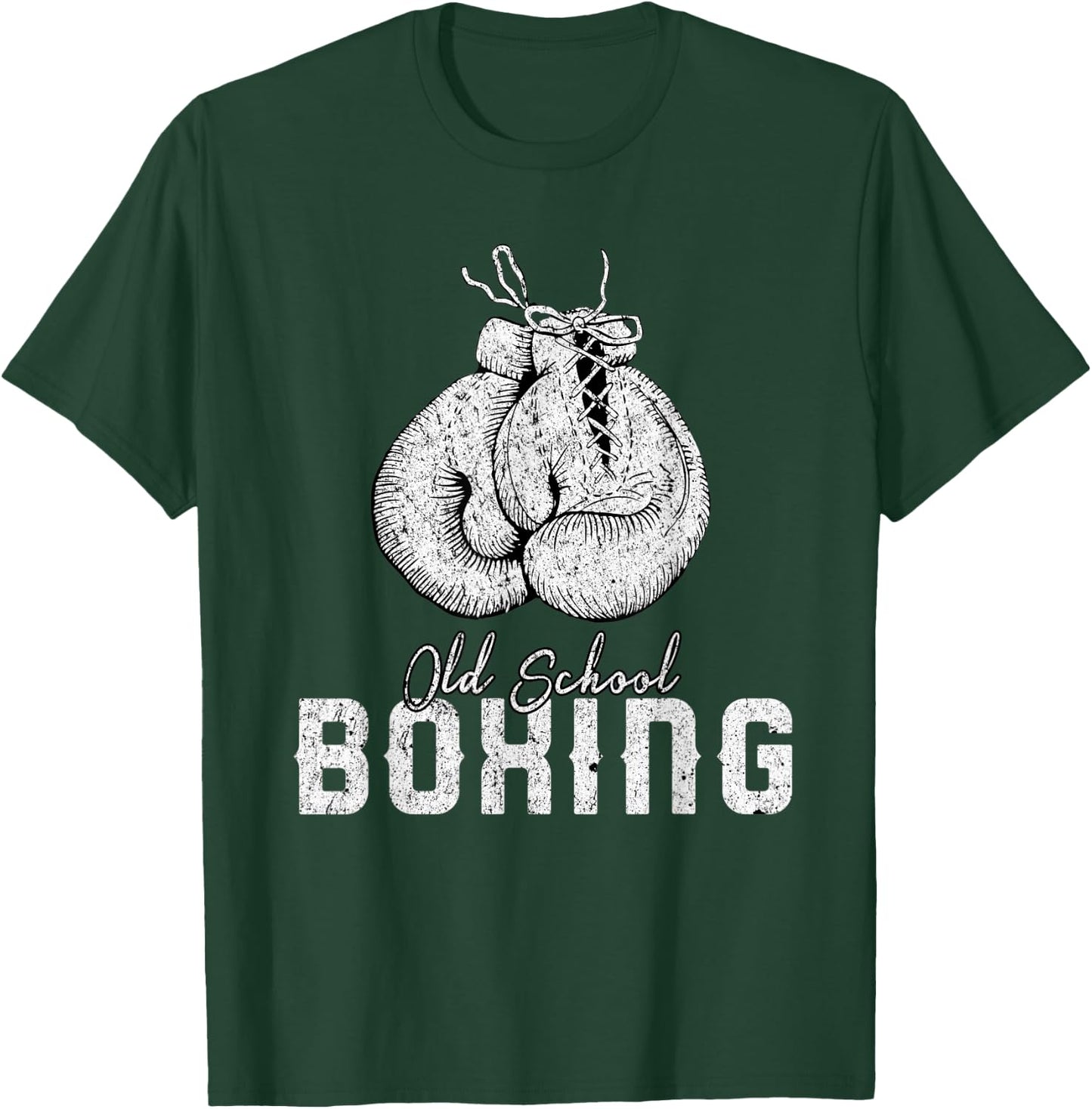 Old School Boxing Classic Fighting T-Shirt - T-Shirt | Forest