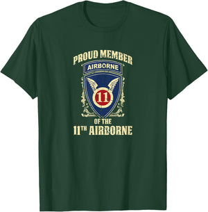 Airborne Shirt - 11th Airborne T-Shirt - T-Shirt | Forest