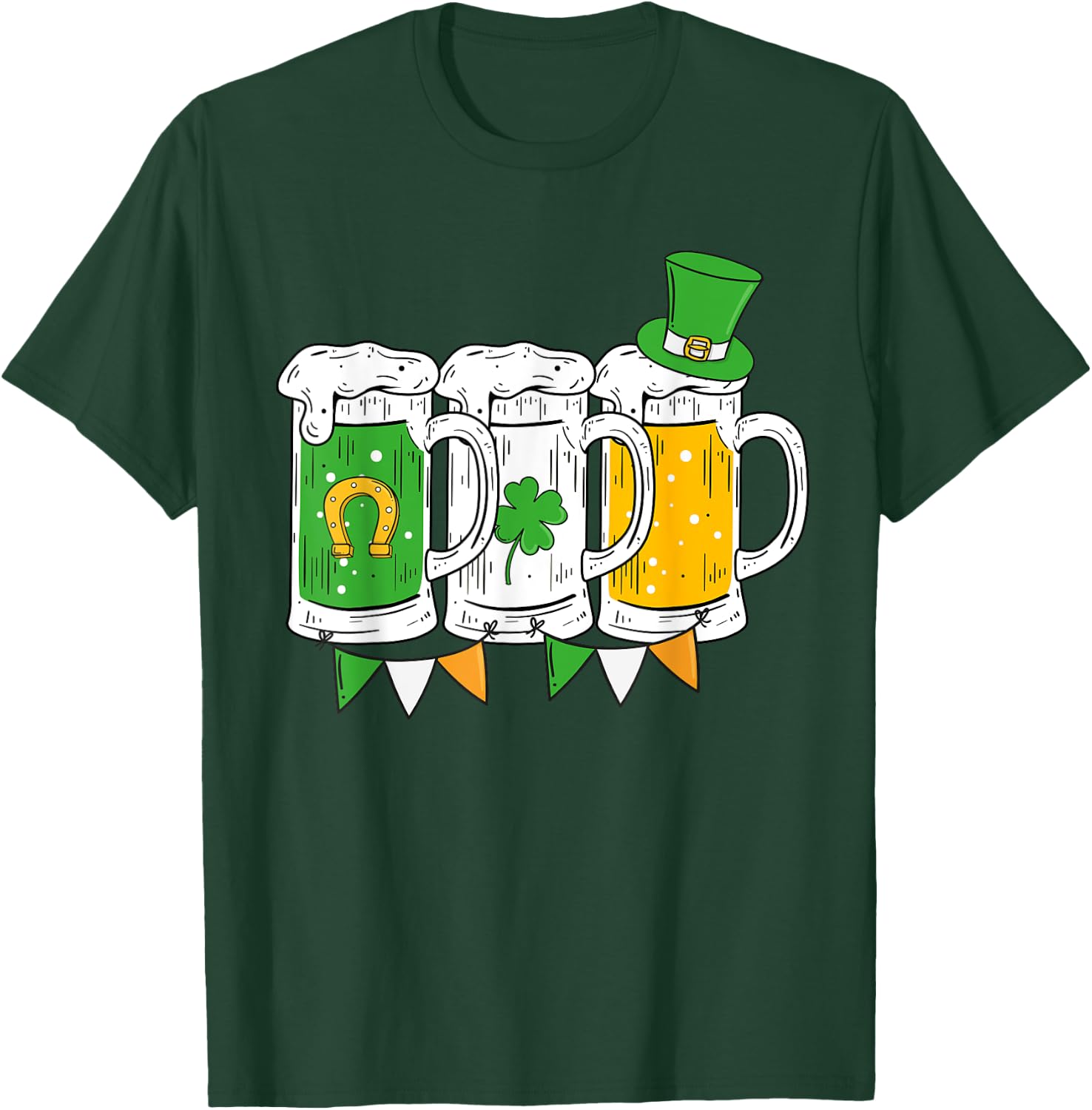 Irish Beer Ireland St Patricks Day Drinking Party Men Women T-Shirt - T-Shirt | Forest
