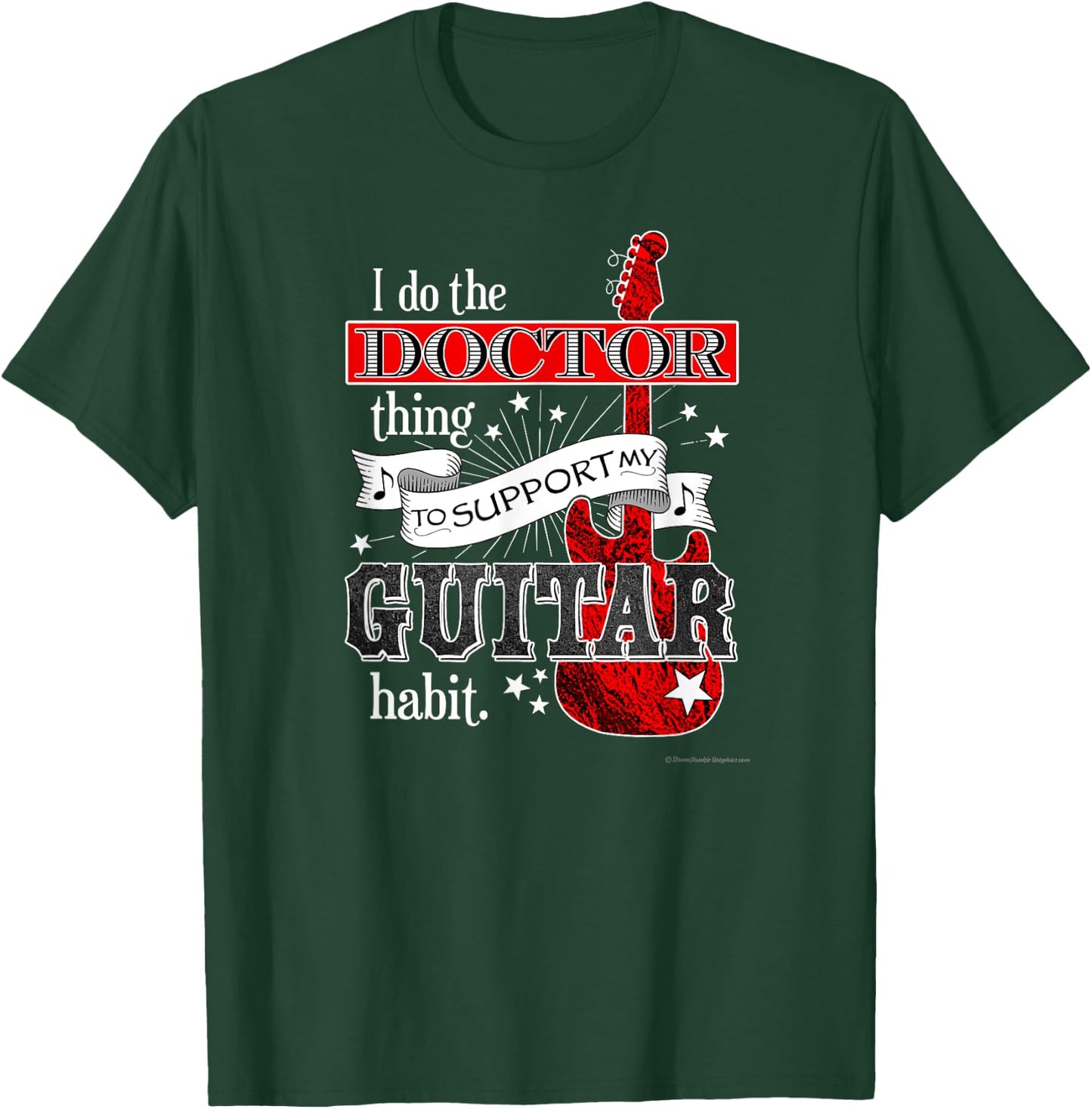 Funny Guitar Shirt for Doctor Guitarist Physician Musician T-Shirt - T-Shirt | Forest