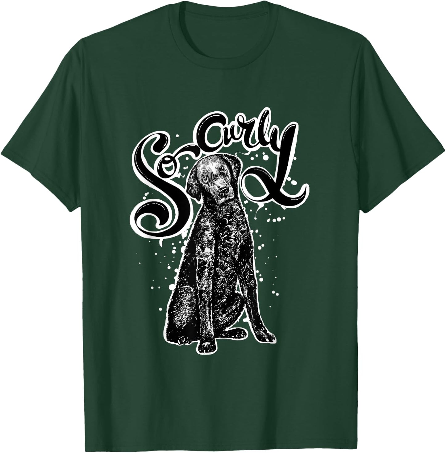 So Curly Curly Coated Retriever Shirt Dog Saying Funny Women Kids T-Shirt - T-Shirt | Forest