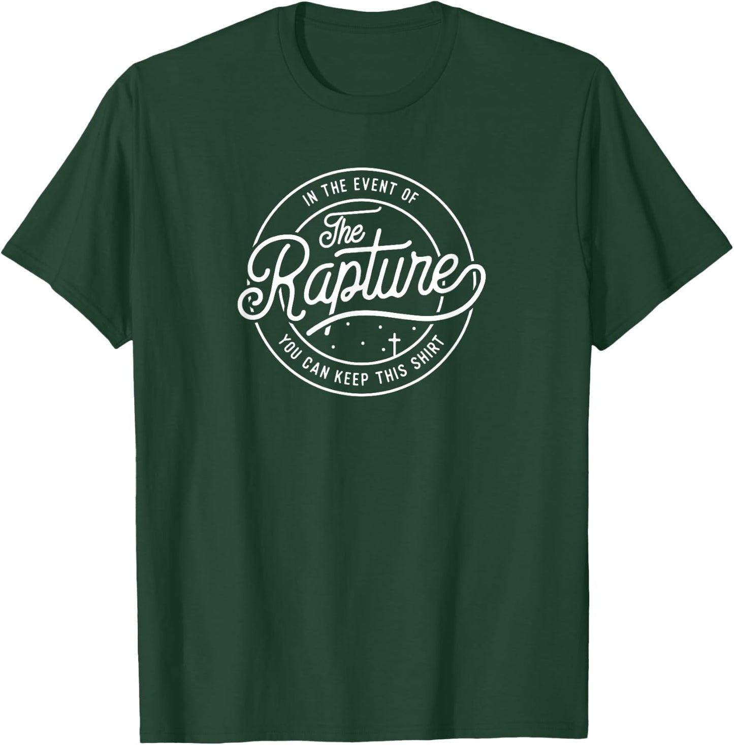 Rapture With Cross Bible Book of Revelation for Christian T-Shirt - T-Shirt | Forest