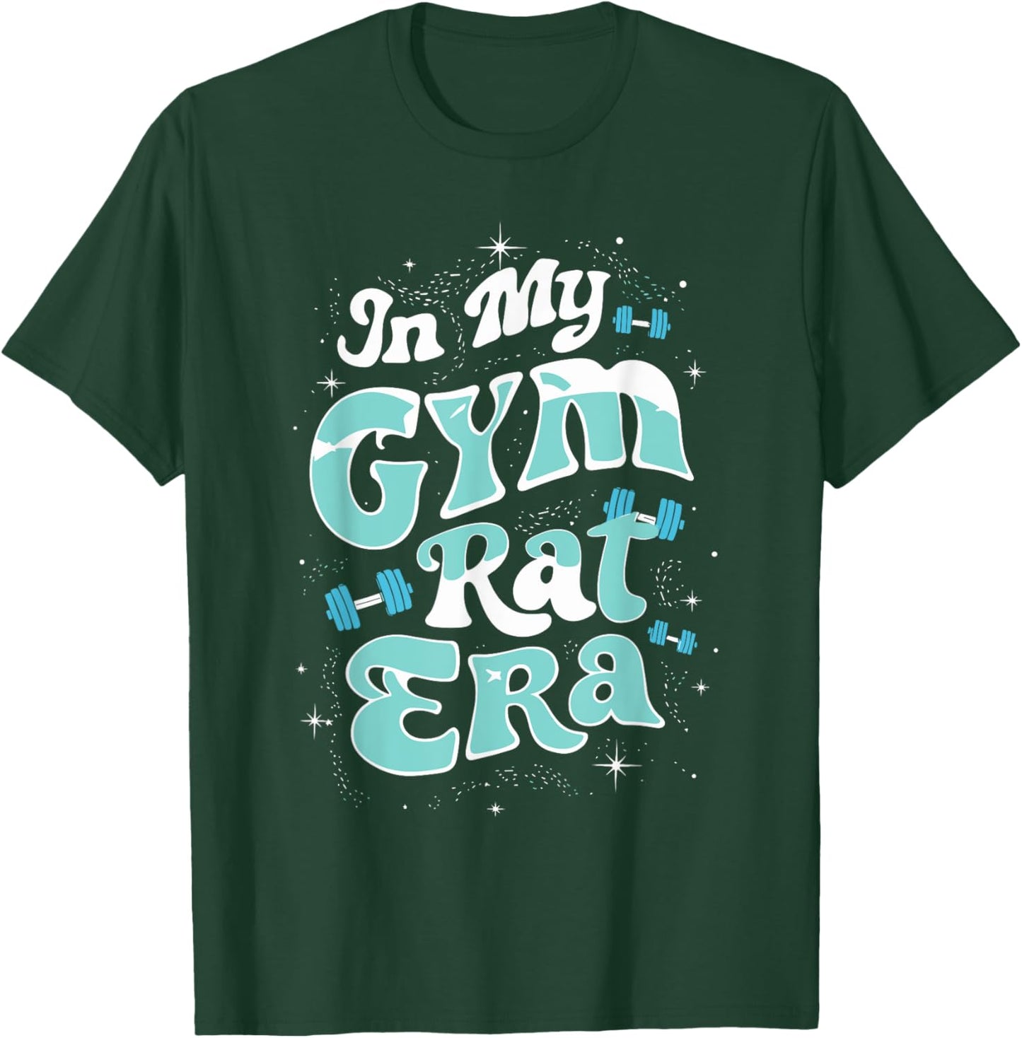 In My Gym Rat Era Groovy Fitness Bodybuilding Workout T-Shirt - T-Shirt | Forest