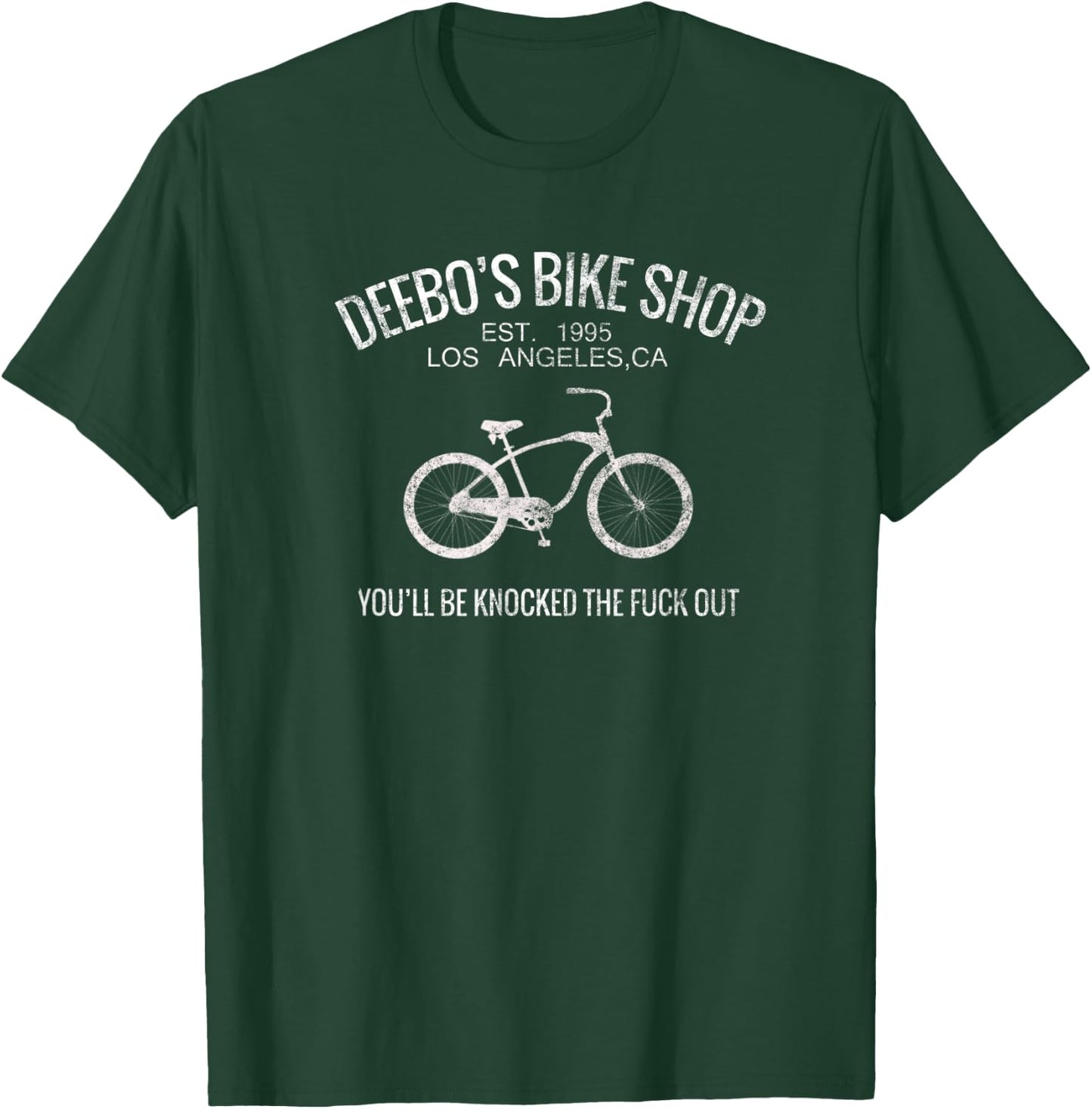 Bicycle 90's Retro Throwback Bike Shop for Cyclist T-Shirt - T-Shirt | Forest