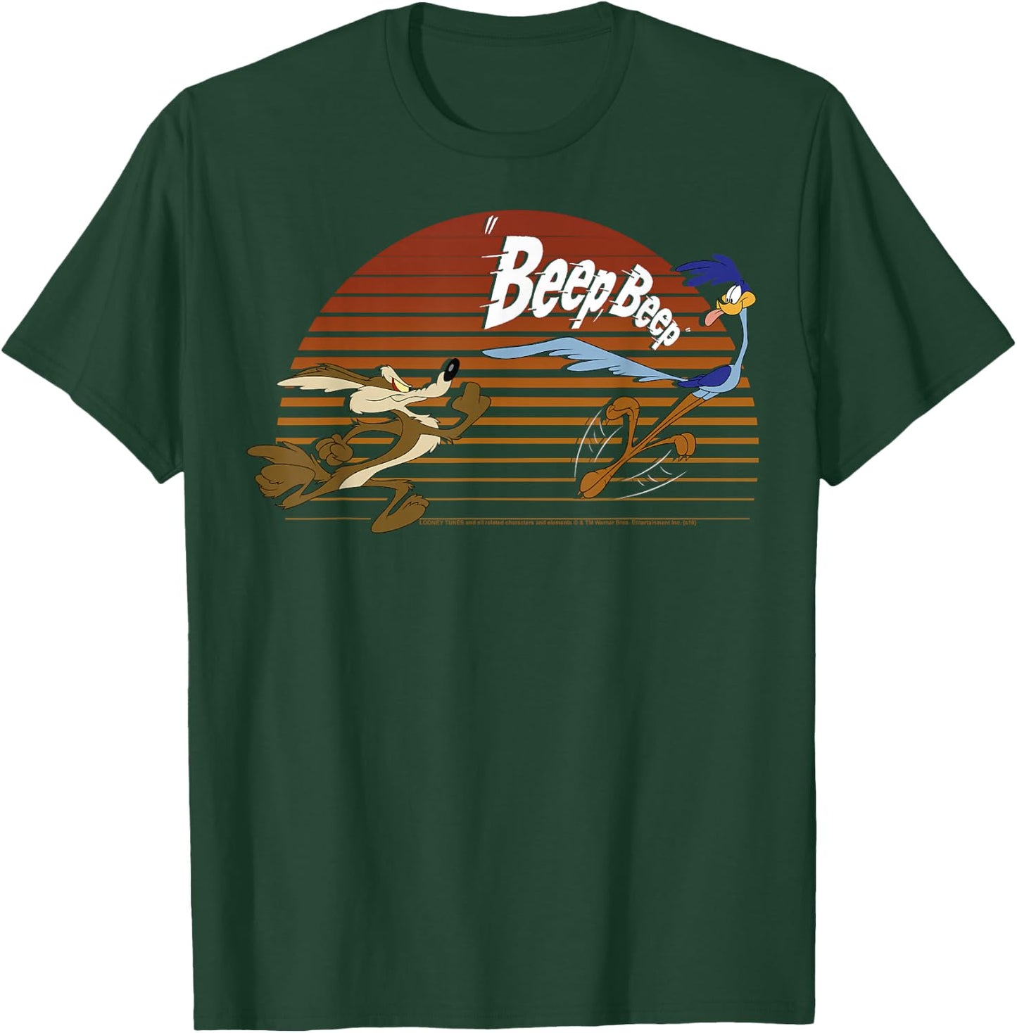 Looney Tunes Wile E. Coyote & Road Runner Beep Beep Chase T-Shirt - T-Shirt | Forest
