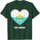 San Marino Flag Jersey | San Marinese T-Shirt - T-Shirt | Forest