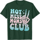 Hot Mess Moms Club Mother's Day Groovy Hot Mess Moms Club T-Shirt - T-Shirt | Forest