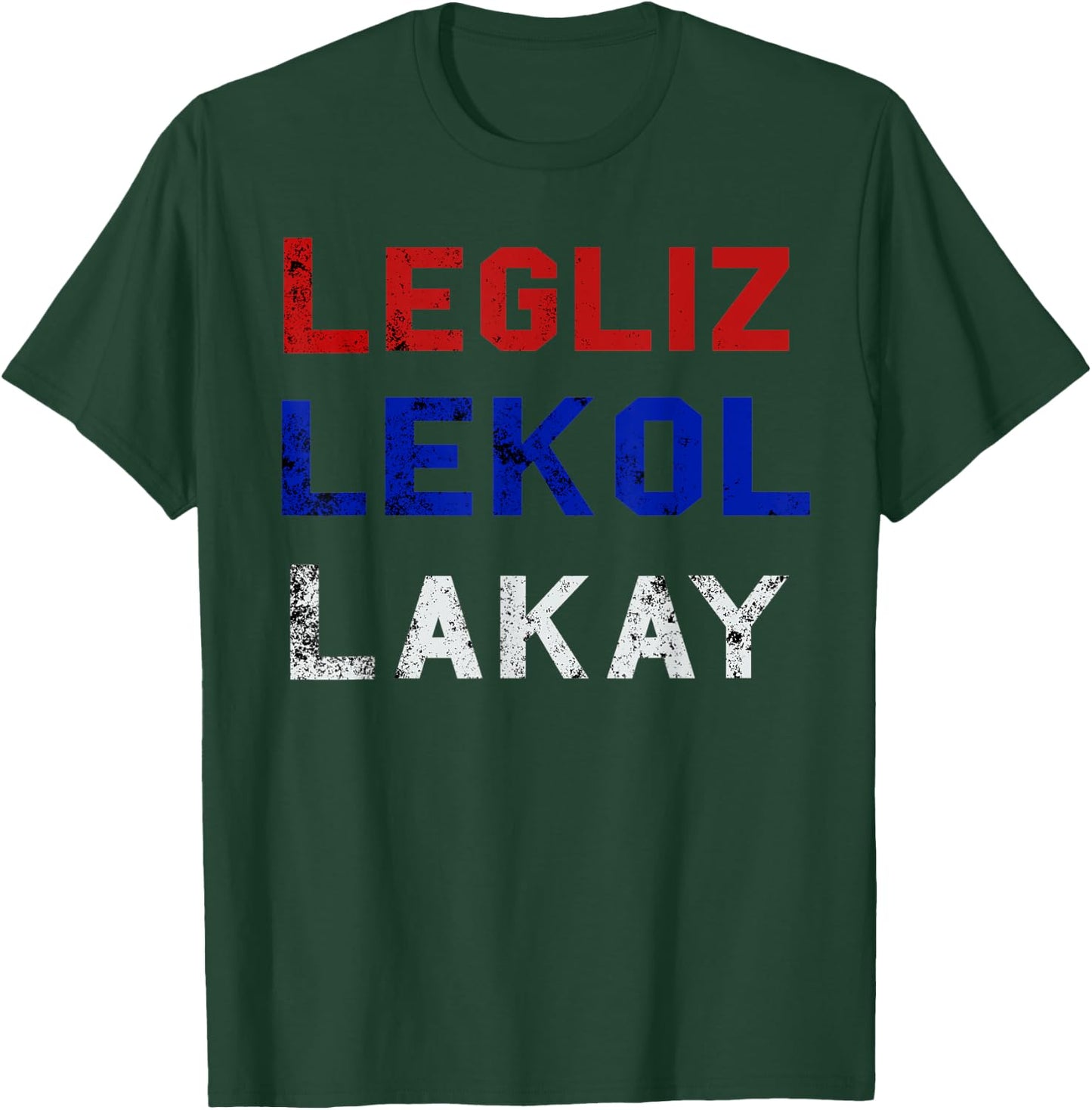 Haiti T - Legliz Lekol Lakay Haitian Gift T-Shirt - T-Shirt | Forest