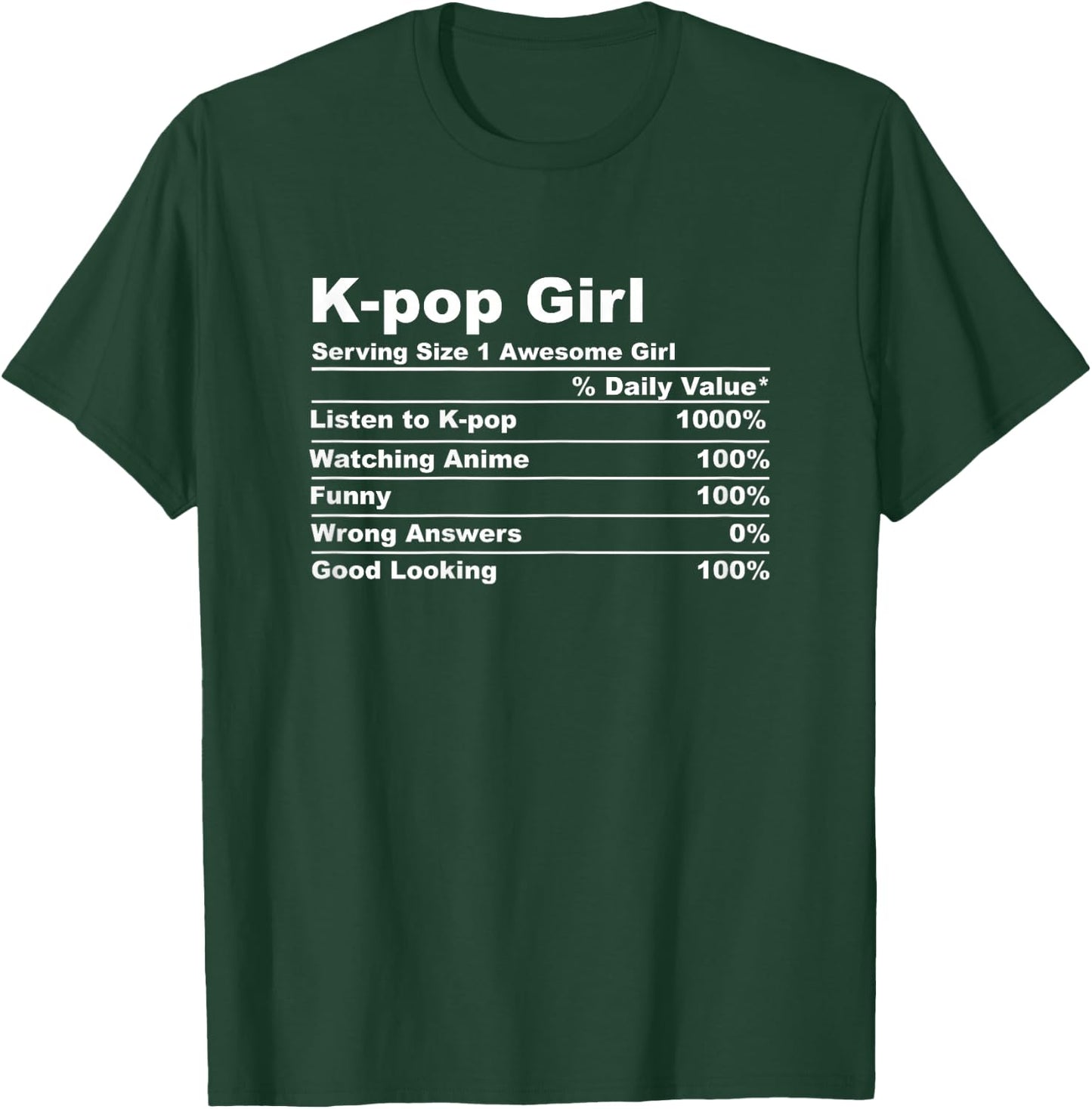 K-pop Girl Kpop Anime Gift T-Shirt - T-Shirt | Forest