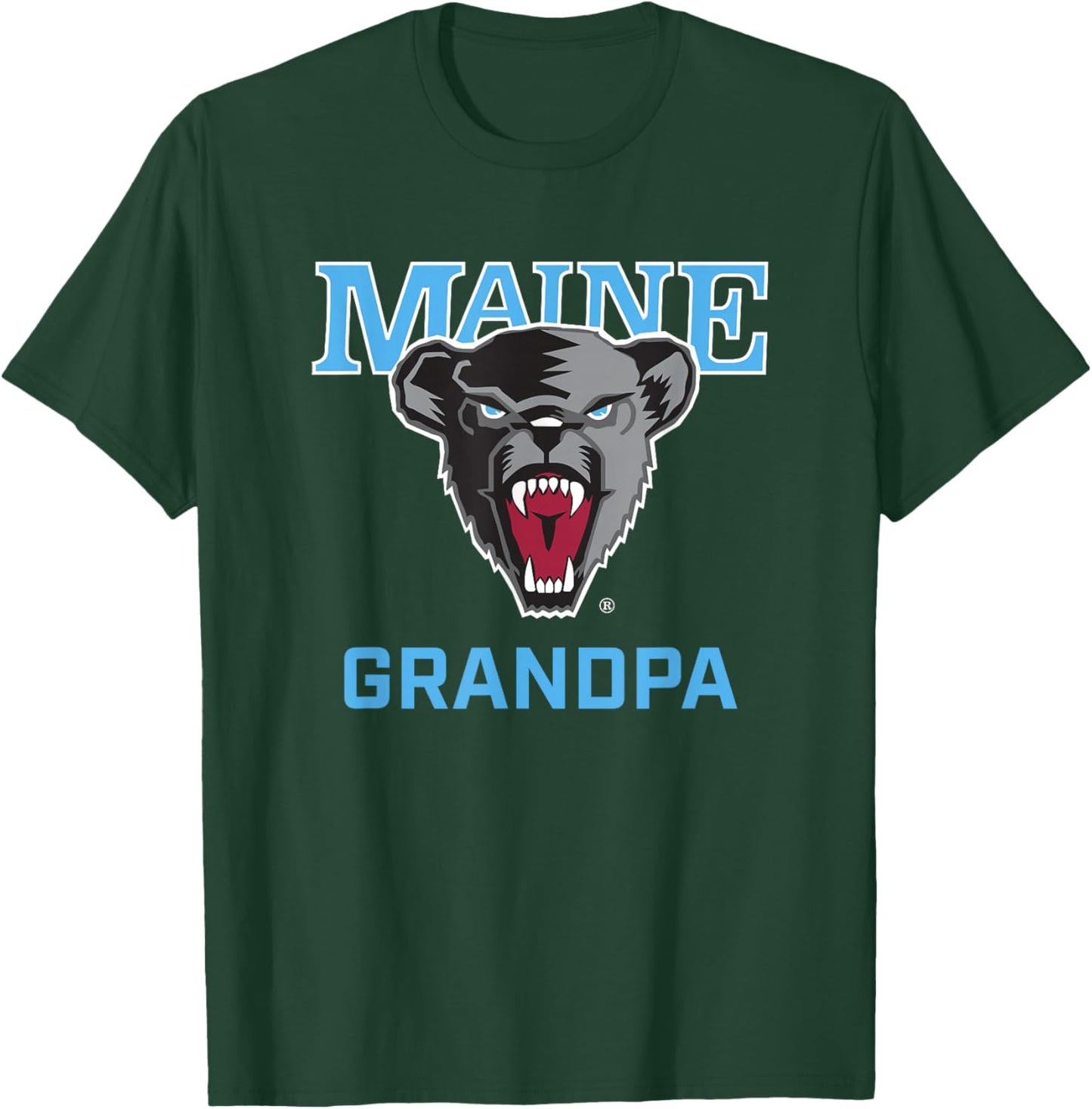 University of Maine Black Bears Arched Grandpa T-Shirt - T-Shirt | Forest