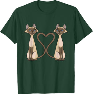 Siamese Cat Two Cute Siamese Cats T-Shirt - T-Shirt | Forest