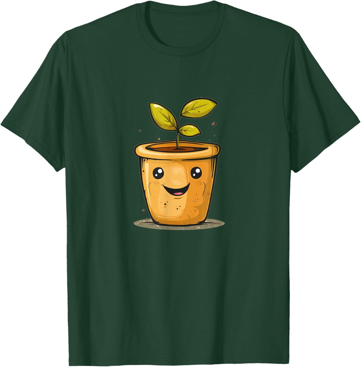 Nice Flower Pot Face T-Shirt - T-Shirt | Forest