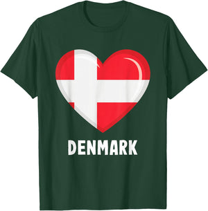 Denmark flag jersey, Danish T-Shirt - T-Shirt | Forest