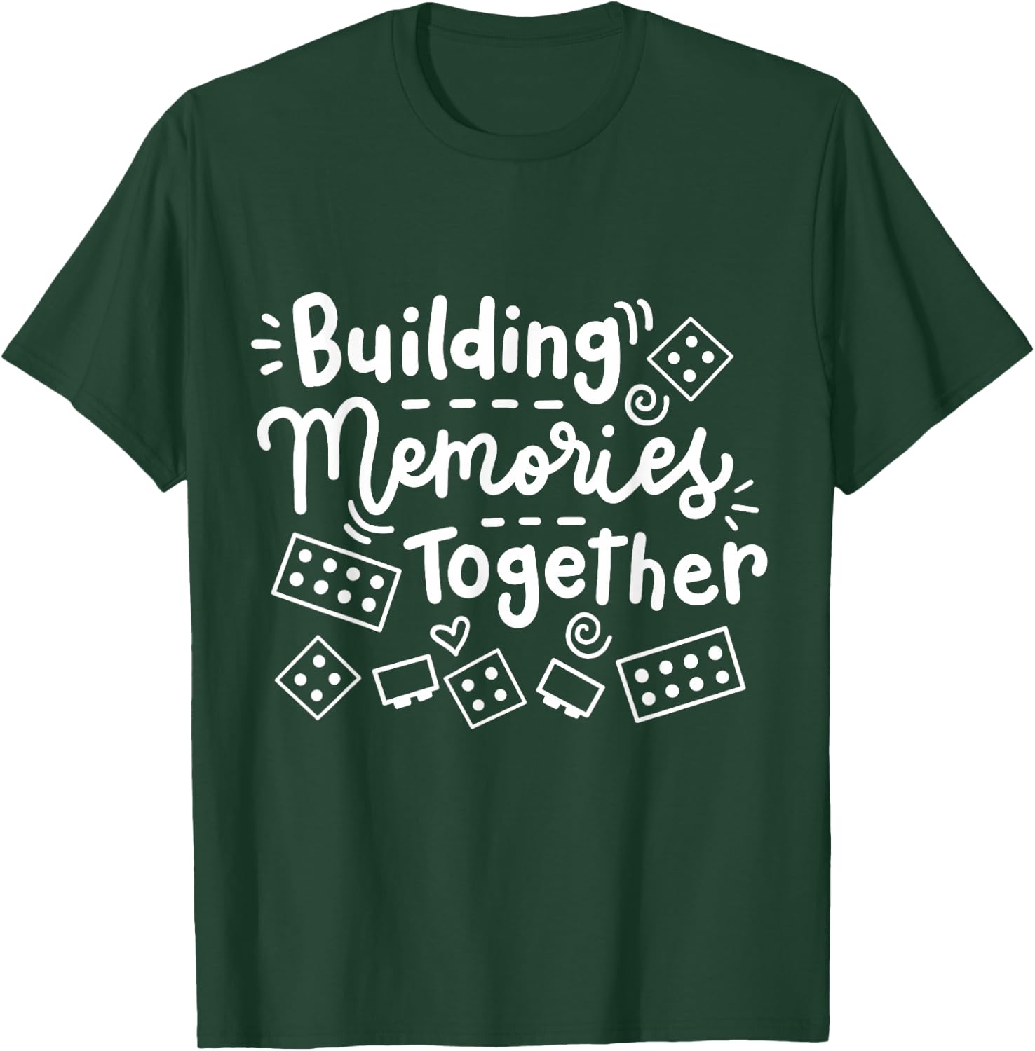 Building Memories Together Bricks Lover Master Builder Women T-Shirt - T-Shirt | Forest