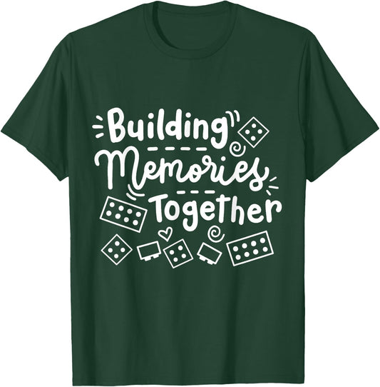 Building Memories Together Bricks Lover Master Builder Women T-Shirt - T-Shirt | Forest
