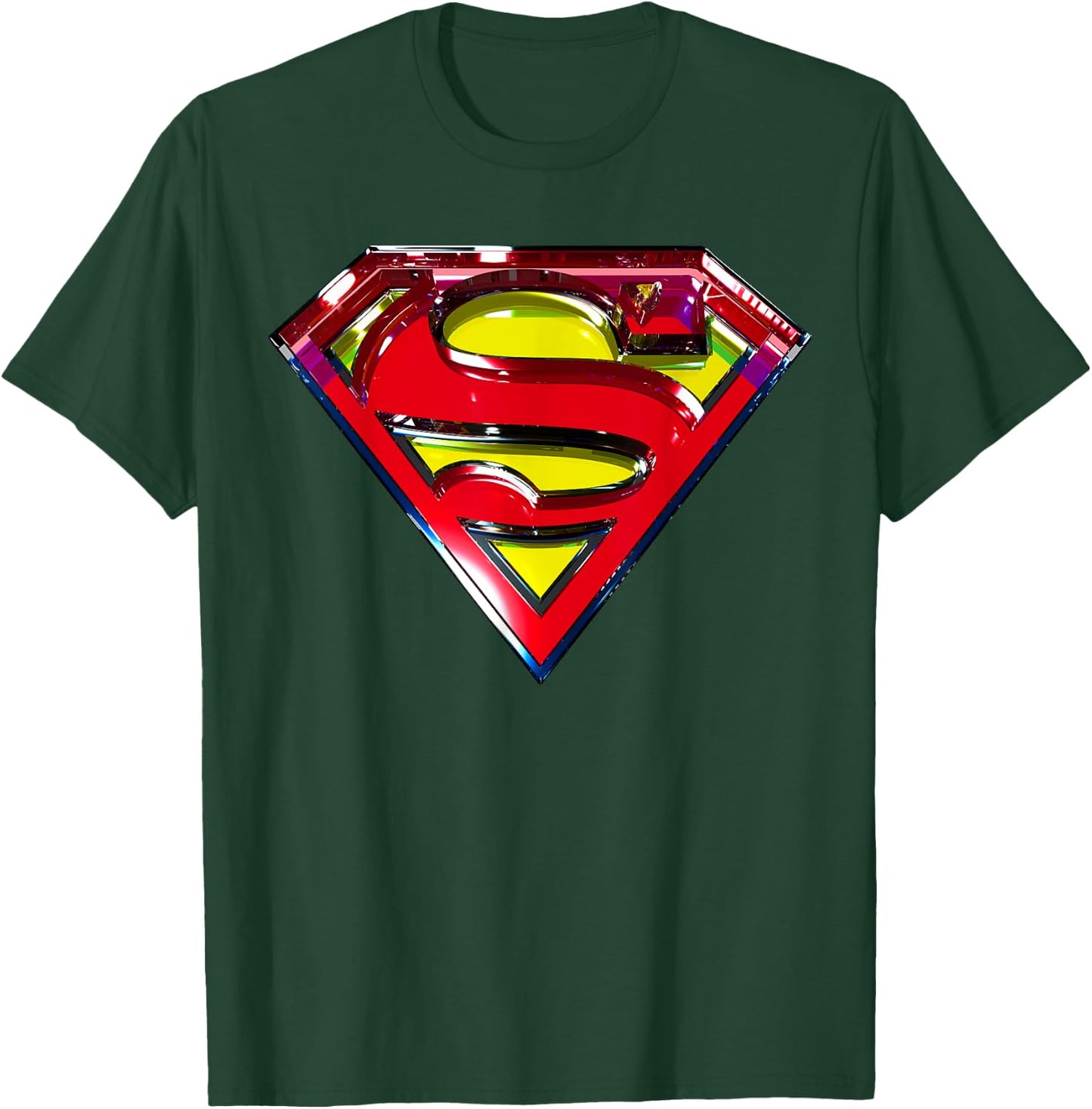 DC Superman Logo Glass T-Shirt - T-Shirt | Forest