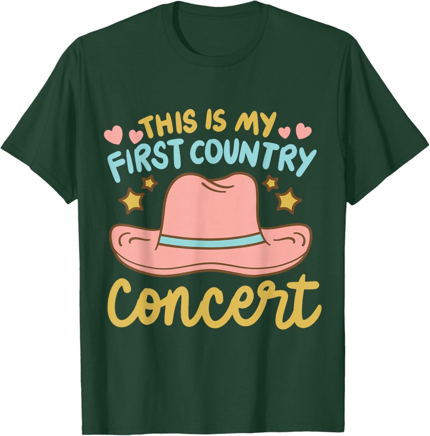 This is My First Country Concert T-Shirt - T-Shirt | Forest
