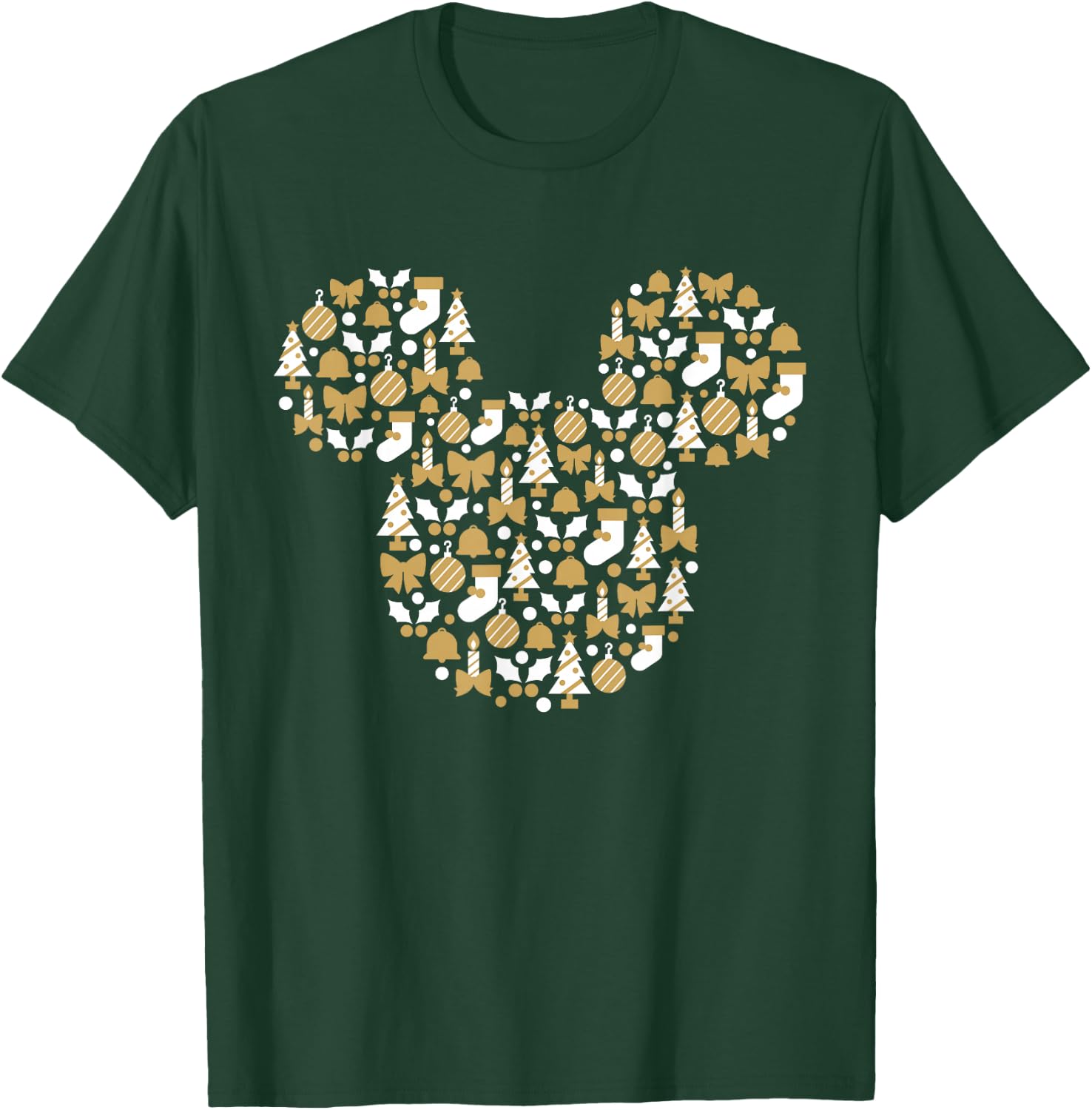 Disney Mickey Mouse Icon Holiday Cheer T-Shirt - T-Shirt | Forest
