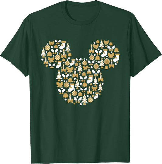 Disney Mickey Mouse Icon Holiday Cheer T-Shirt - T-Shirt | Forest
